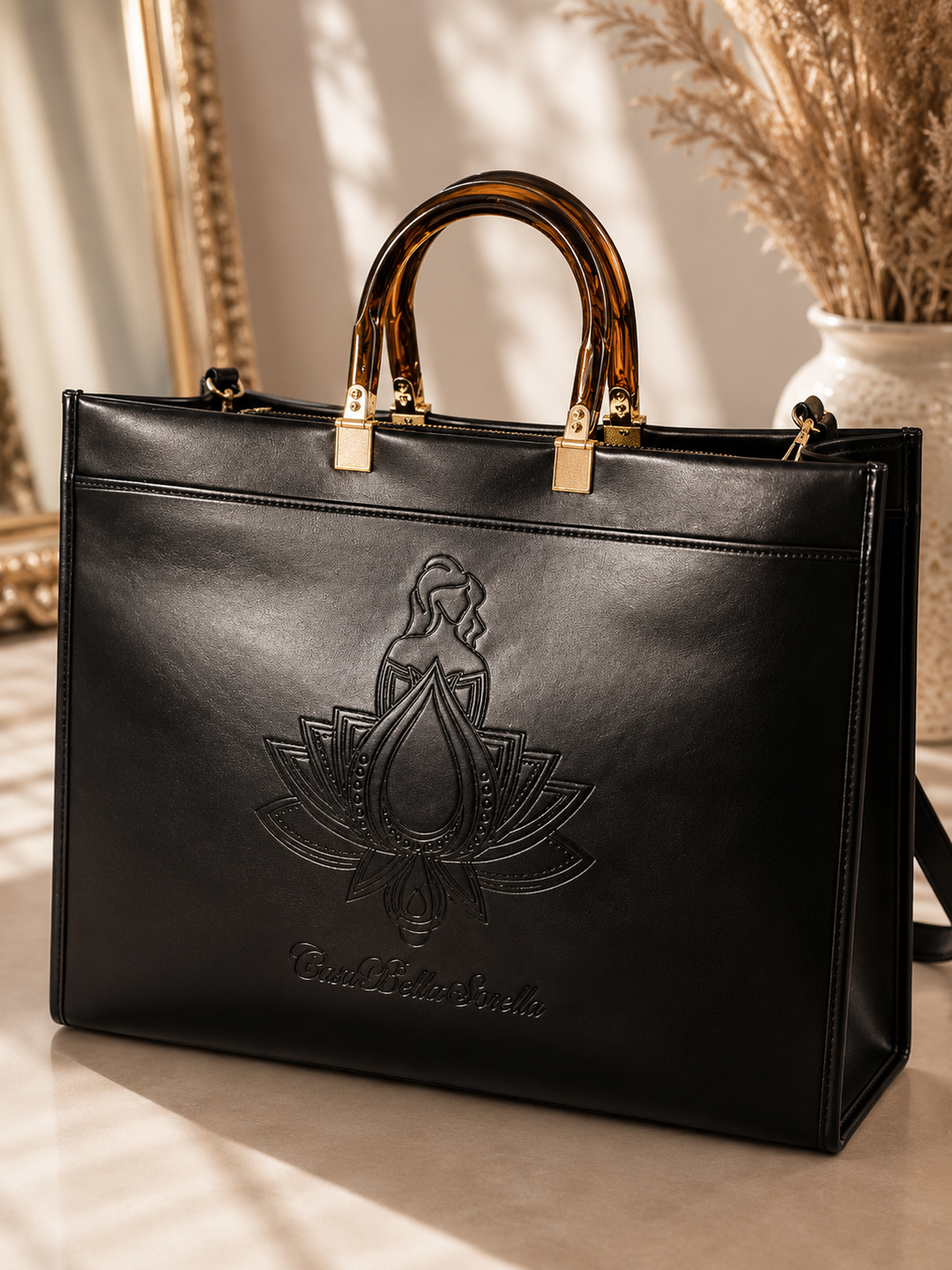 The CBS XL Vegan Leather Tote Bag