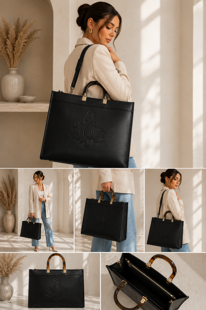The CBS XL Vegan Leather Tote Bag