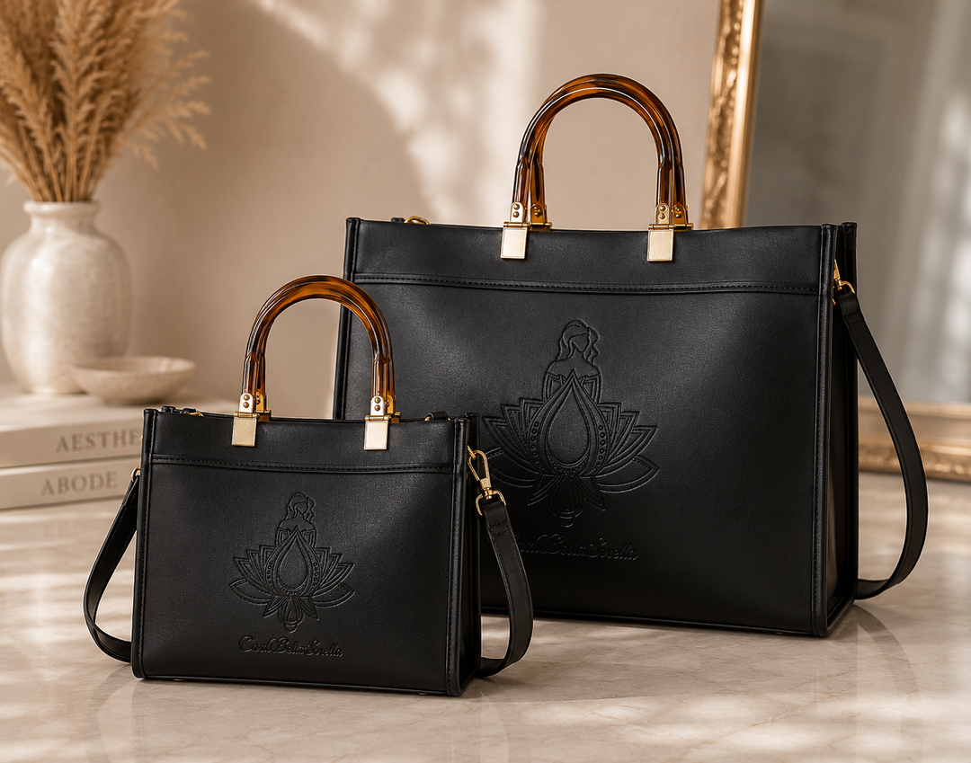 The CBS Brand Vegan Leather Handbag | Structured Tote with Shoulder Strap
