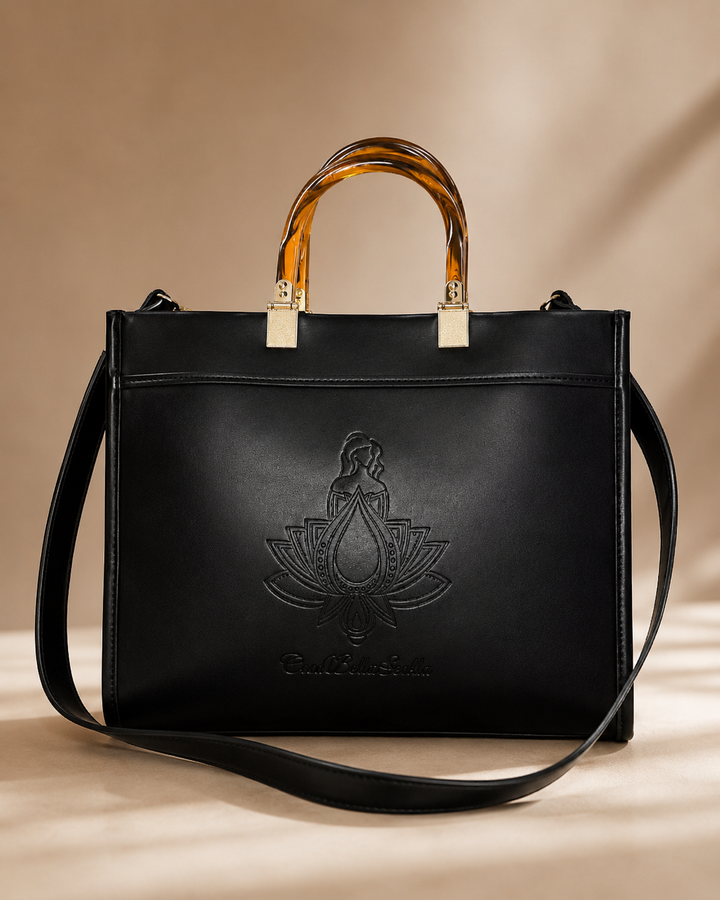 The CBS Brand Vegan Leather Handbag | Structured Tote with Shoulder Strap