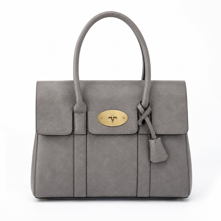 Classic Gold Detail Style Satchel Handbag