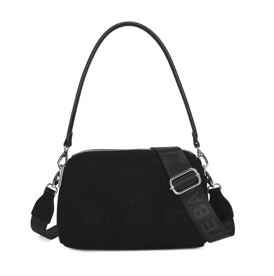 Faux Suede Shoulder &amp; Crossbody Bag