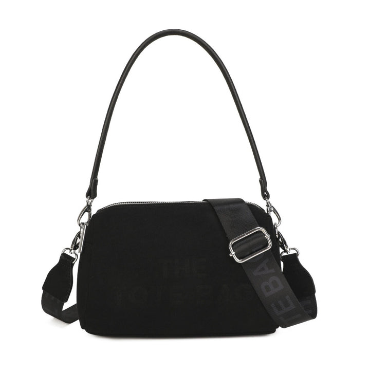 Faux Suede Shoulder &amp; Crossbody Bag