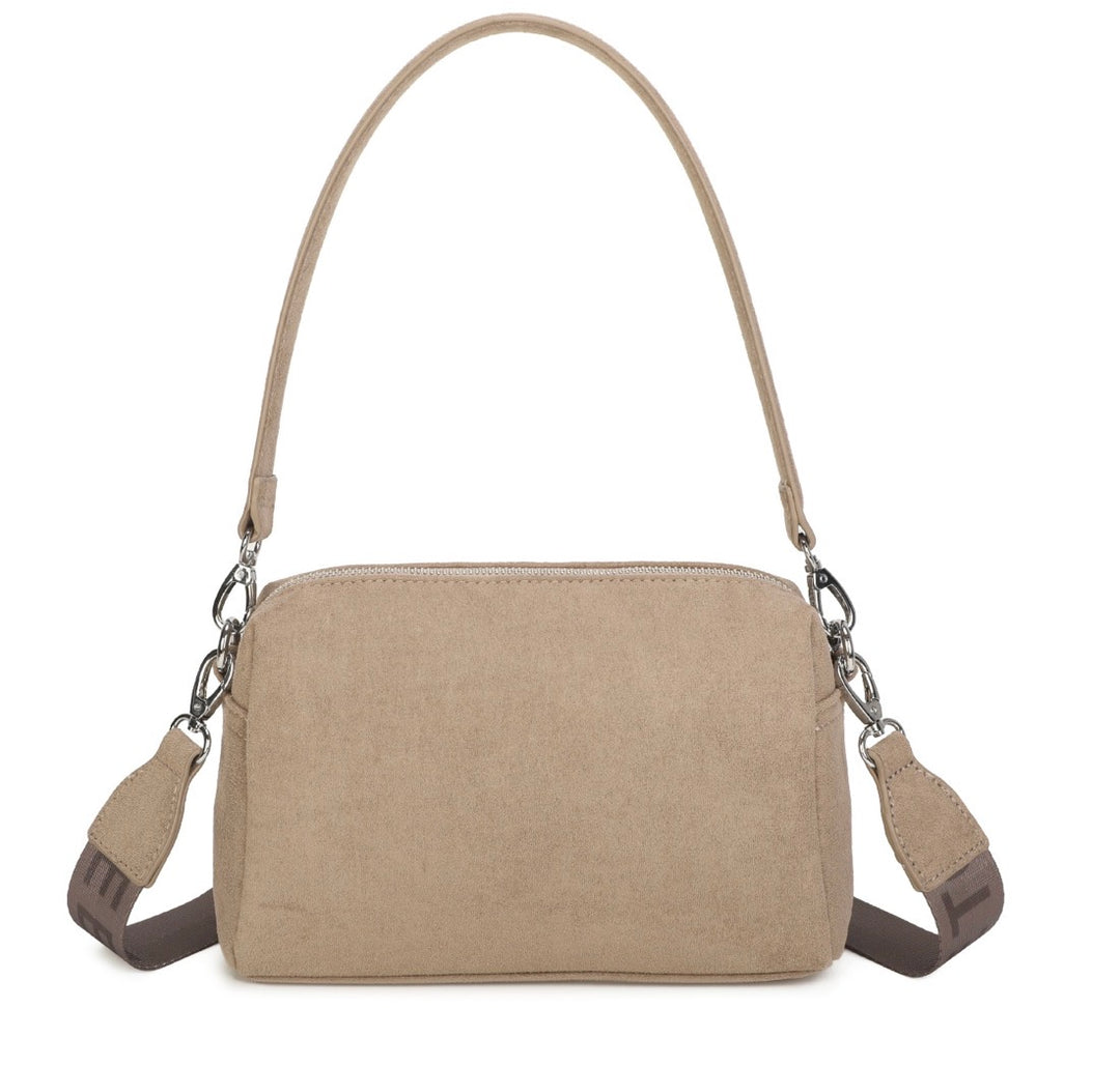 Faux Suede Shoulder &amp; Crossbody Bag