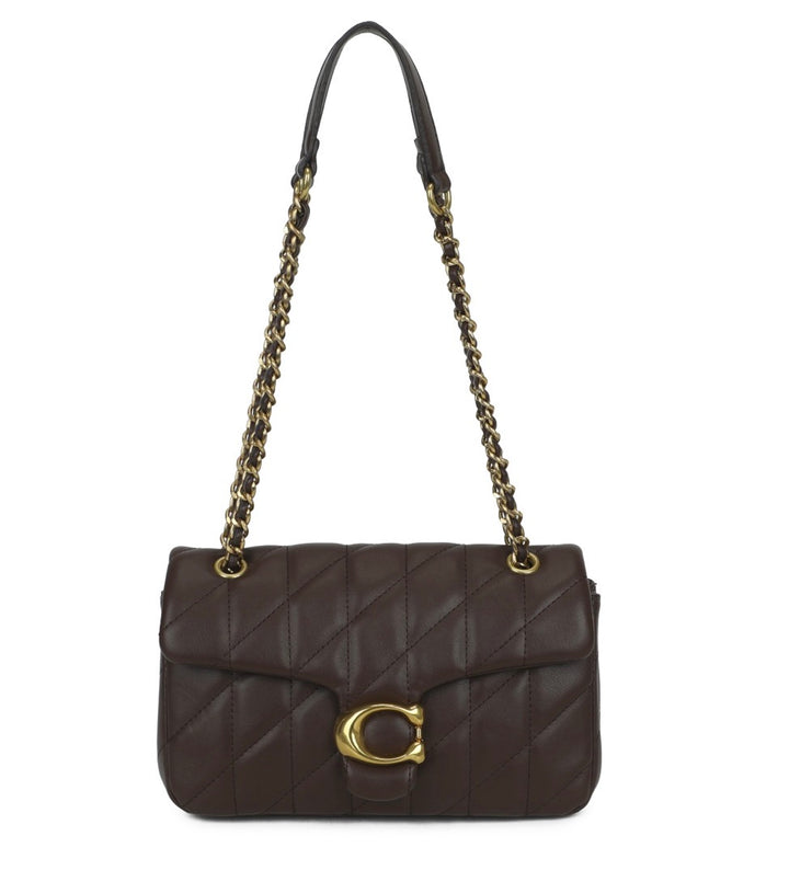 Quilted Faux Leather Shoulder Bag with Gold Chain Strap – 6 Colours
