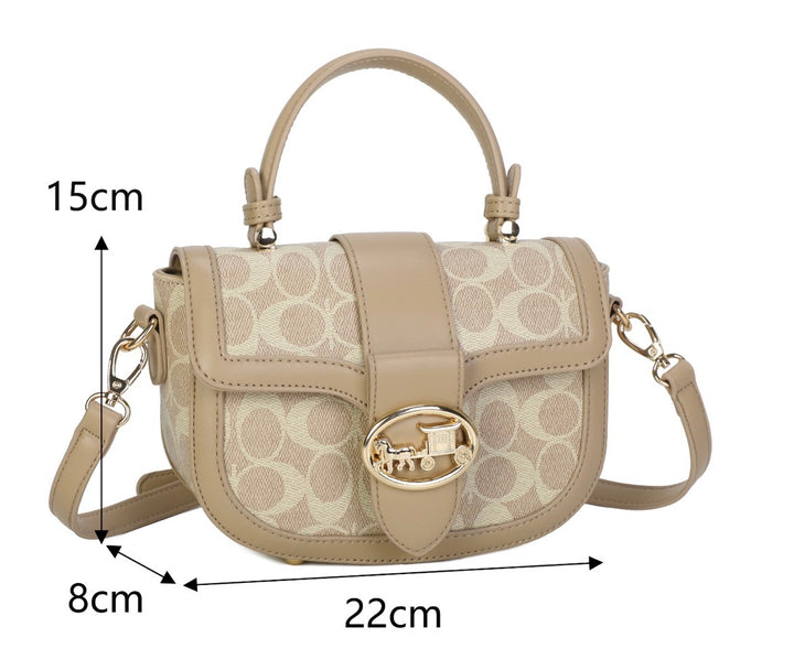 Vintage Monogram Saddle Crossbody Handbag