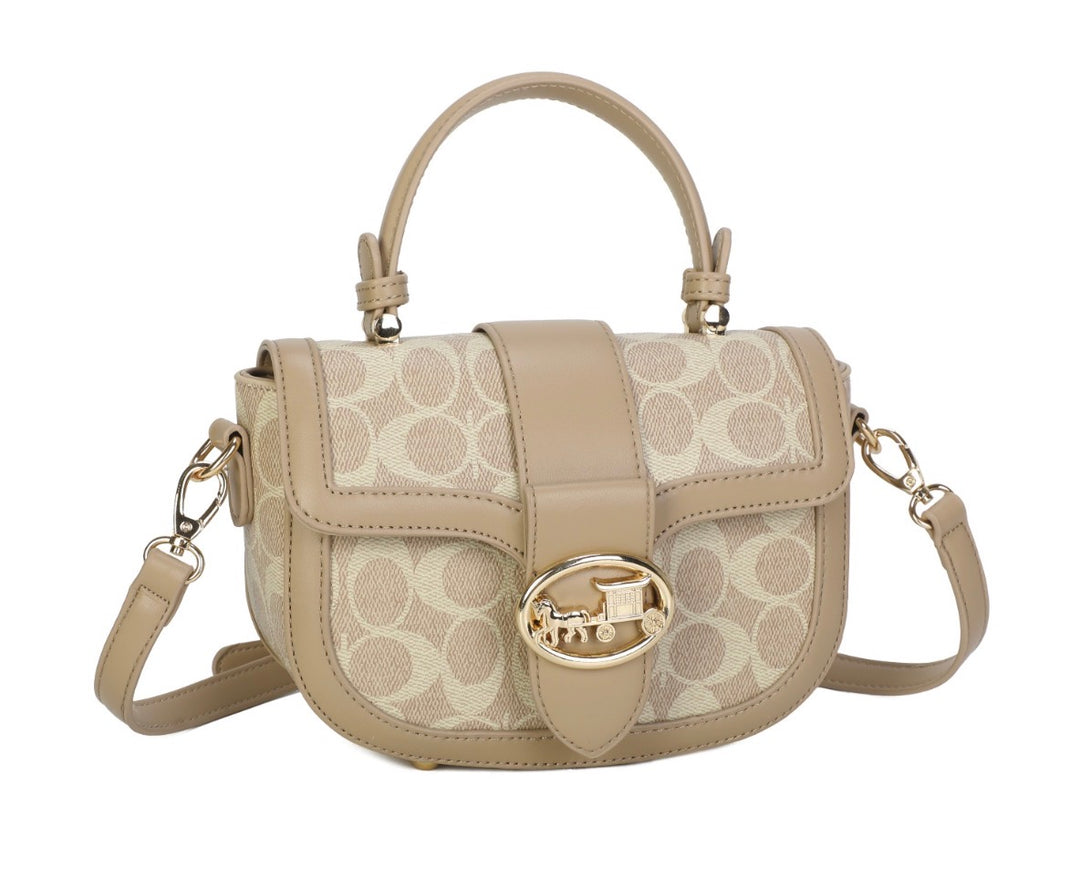 Vintage Monogram Saddle Crossbody Handbag