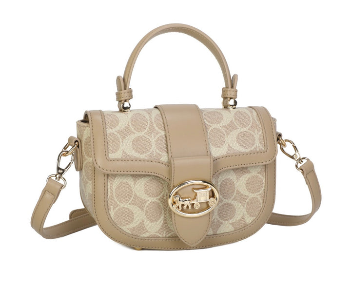 Vintage Monogram Saddle Crossbody Handbag