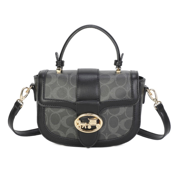 Vintage Monogram Saddle Crossbody Handbag