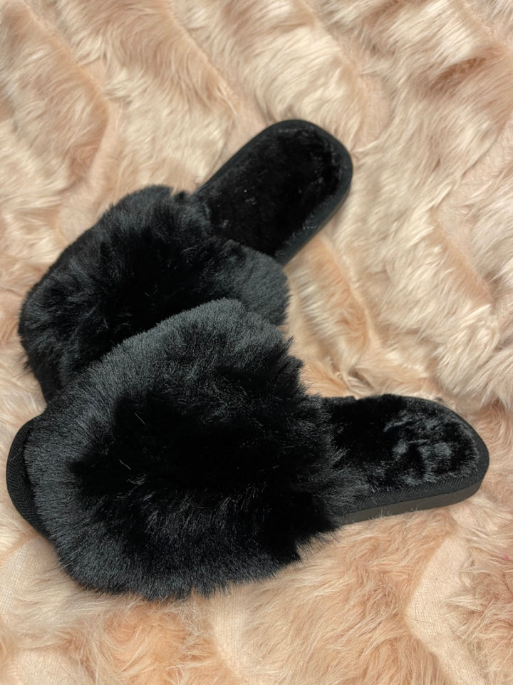 Adult Faux Fur Slipper Sliders