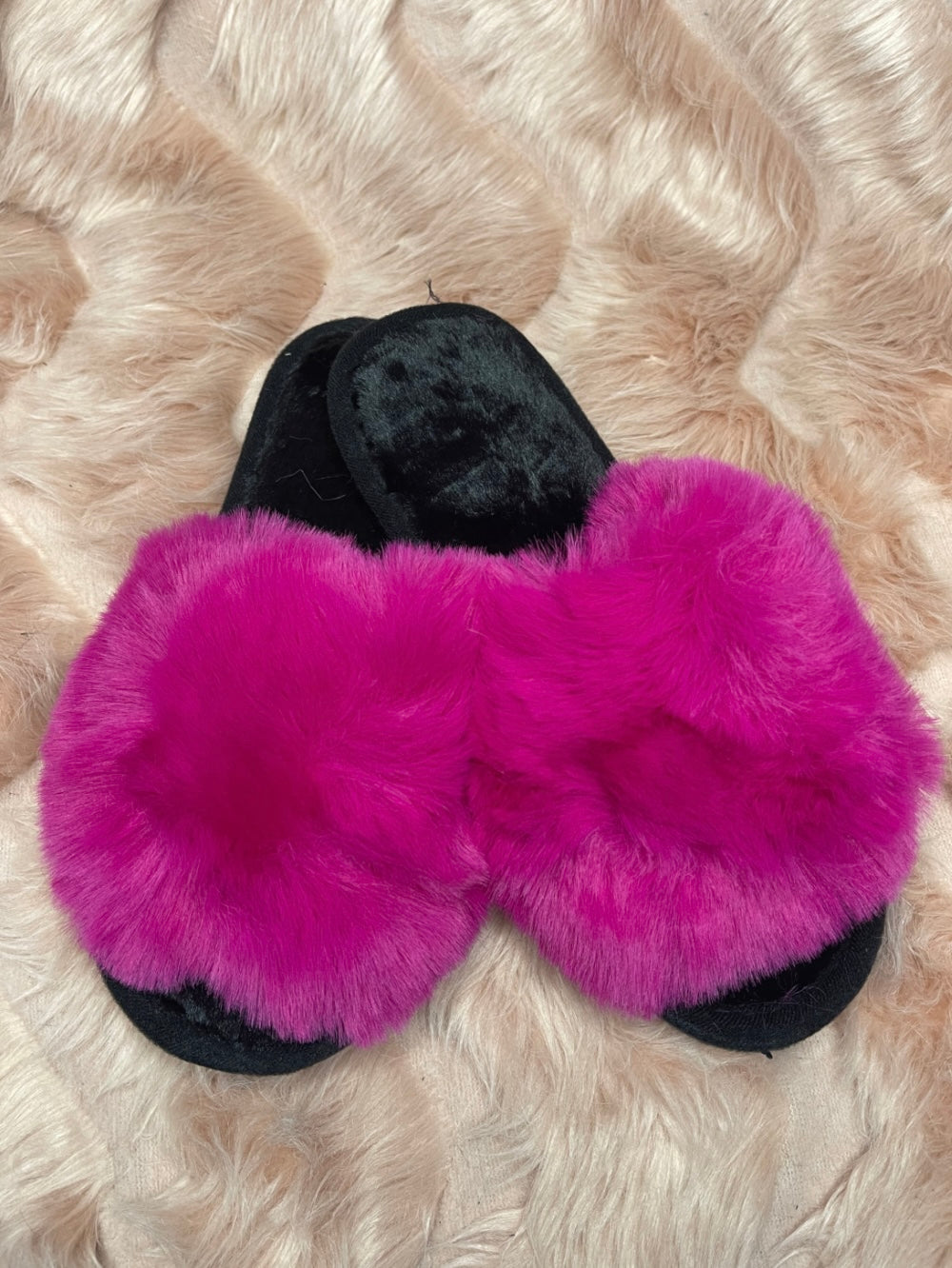 Adult Faux Fur Slipper Sliders