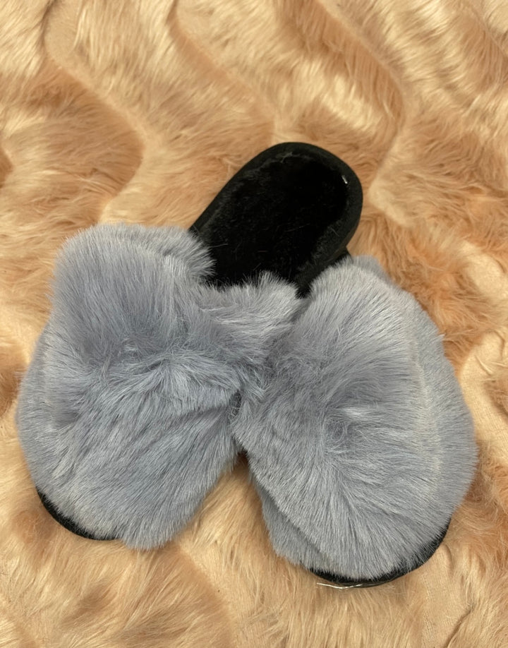 Adult Faux Fur Slipper Sliders