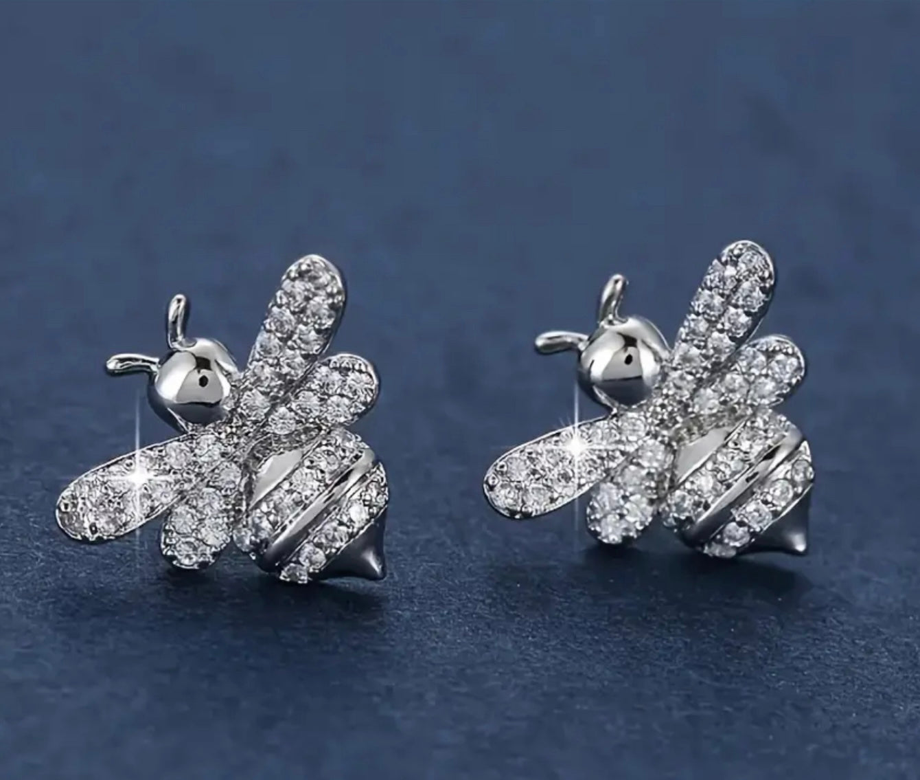 Bee stud earrings