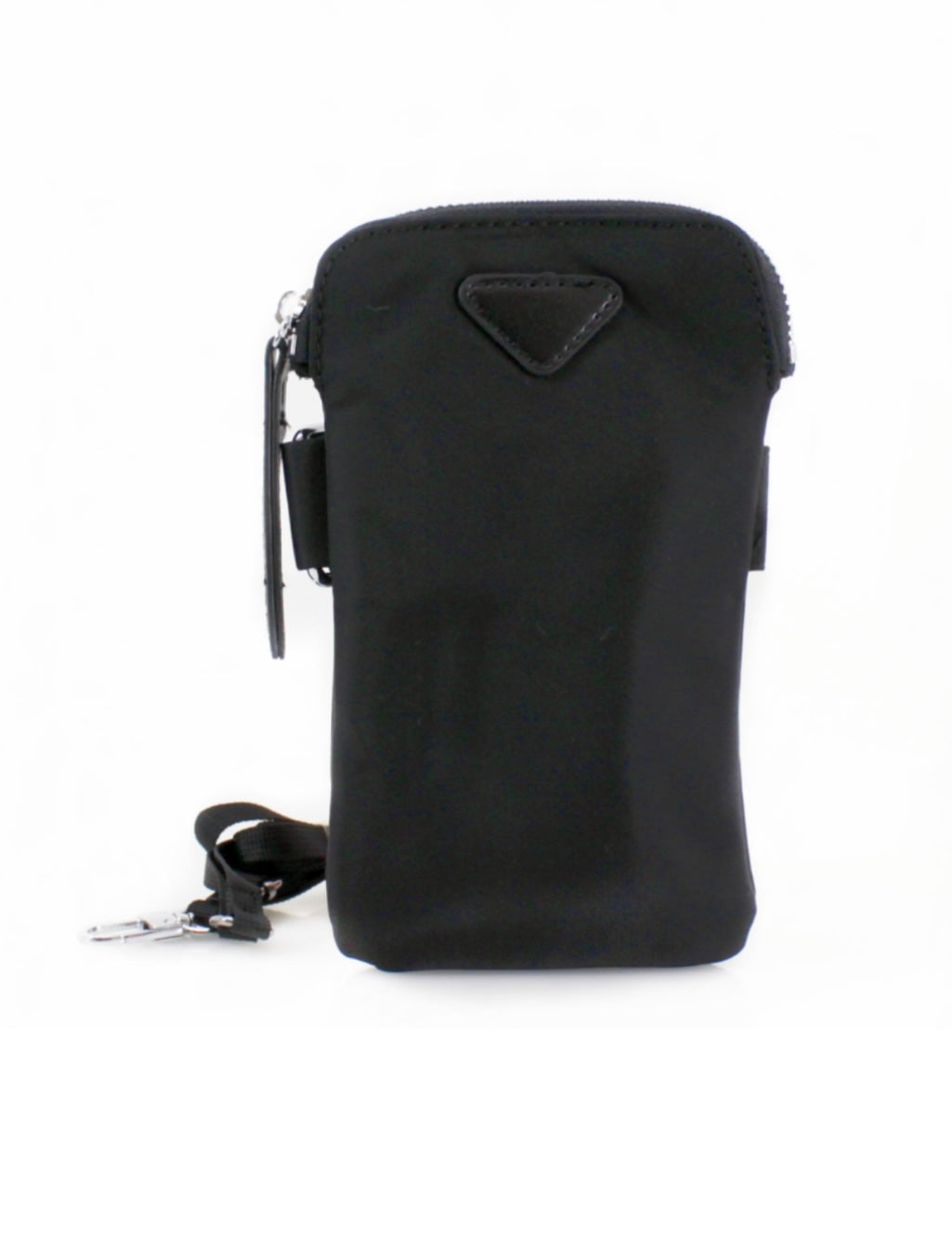 Black phone holder, small phone case holder - crossbody